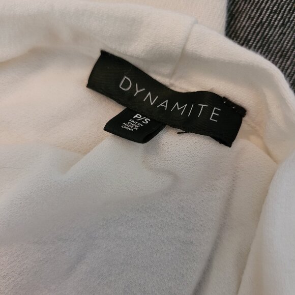 Dynamite Women's White Drape Bodysuit - Picture 2 of 5